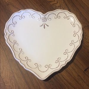 Heart-shaped decorative dish, never used